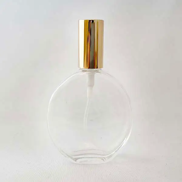 【日本製】丸型香水瓶50mL・SML-50金冠銀冠スプレー10本セット
