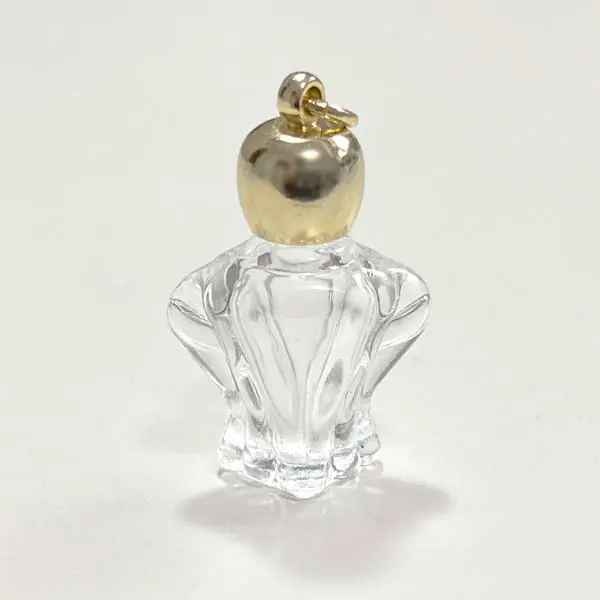 ミニ香水瓶・ボブ・リンゴ型キャップ金銀5本セット