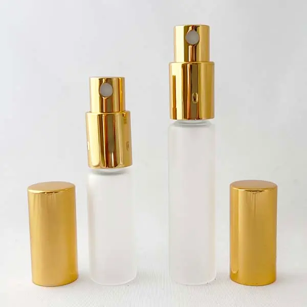 【日本製】スプレーバイアル透明瓶20・スプレー金銀5本セット