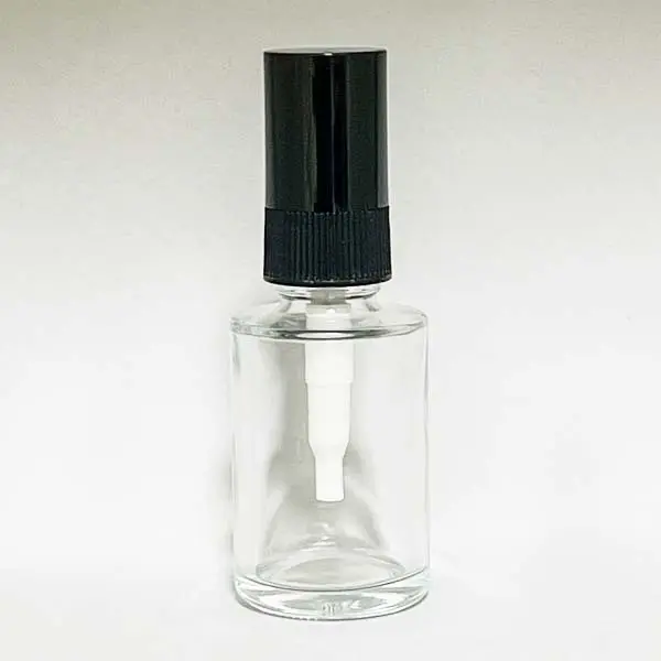 円柱型透明瓶30mL・MTスプレー黒