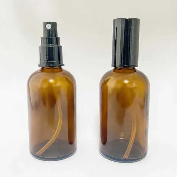 遮光瓶100mL・スプレー黒オーバーキャップ