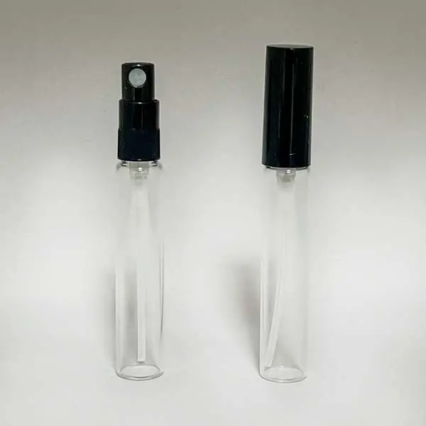 管瓶15透明8mL・スプレー黒