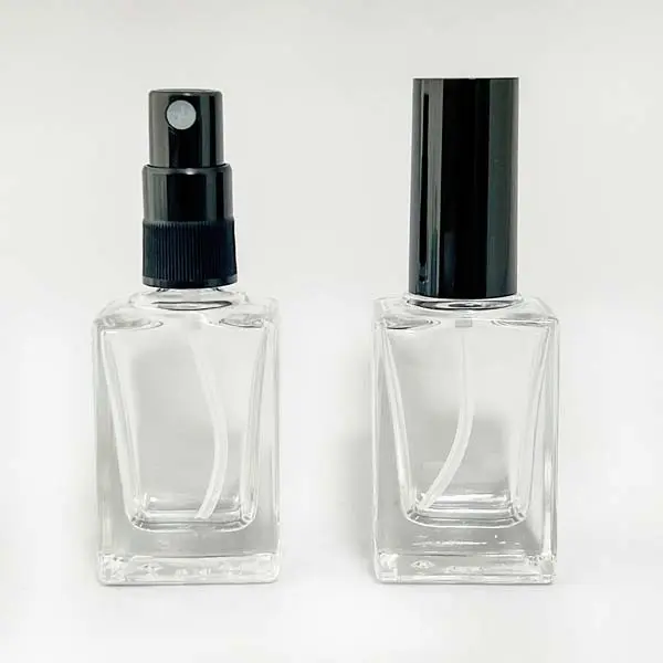 平角香水瓶15mL・スプレー黒