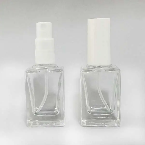 平角香水瓶15mL・スプレー白