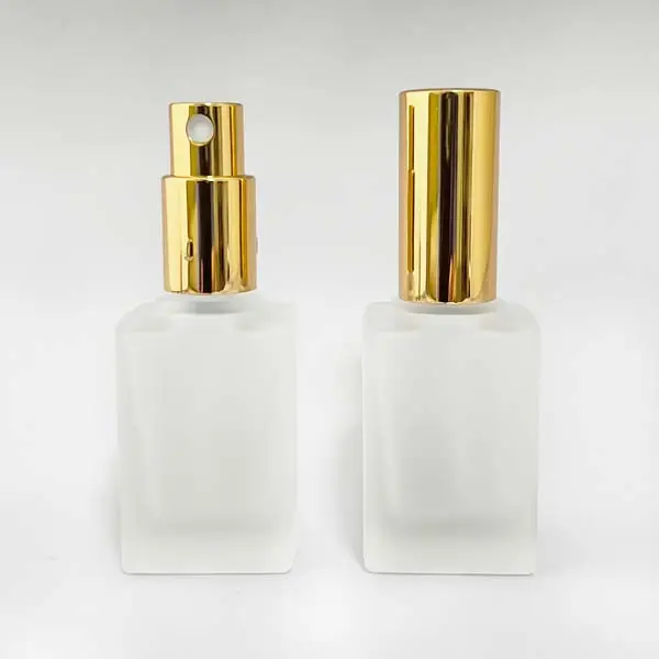 平角香水瓶15mLフロスト・スプレー金