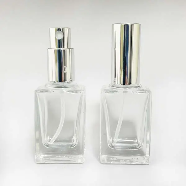 平角香水瓶15mL・スプレー銀