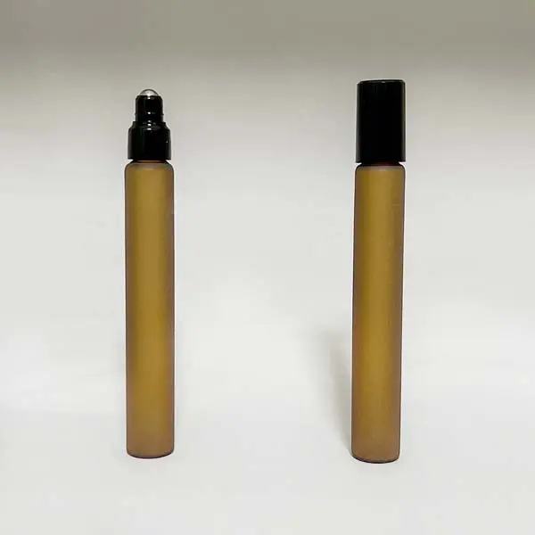 ロールオン10mL褐色フロスト黒