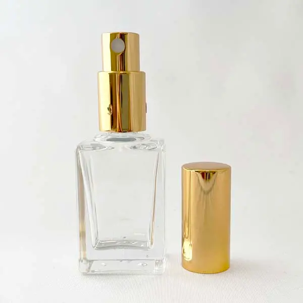 【日本製】平角香水瓶15mL・金冠銀冠スプレー5本セット