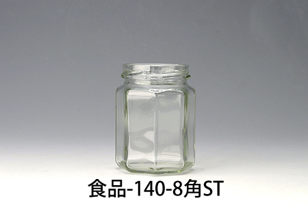 食品140-8角～規格ガラス容器